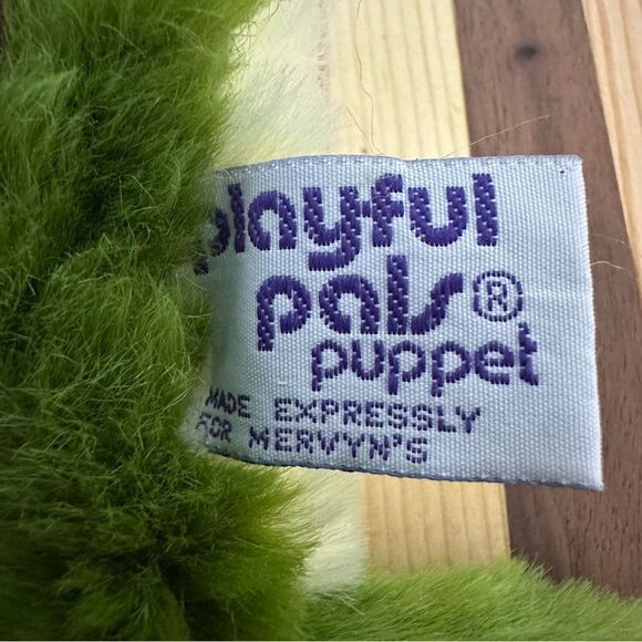 Playful Pals Mervyns Frog 12" SOFT Fluffy Plush Hand Puppet Stuffed Toy - Picture 7 of 8